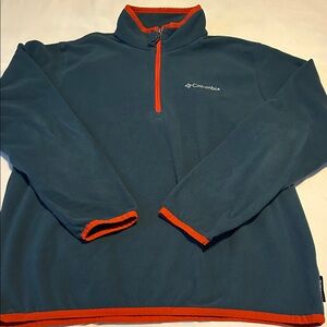 Columbia Teal and Orange Fleece Jacket